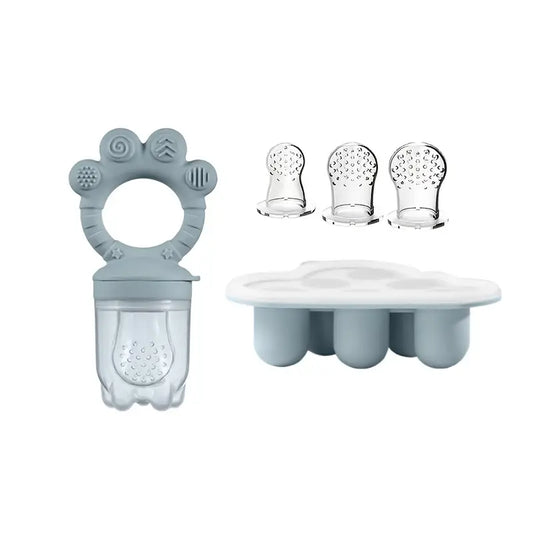 Silicone Teething Mold - Grey Blue