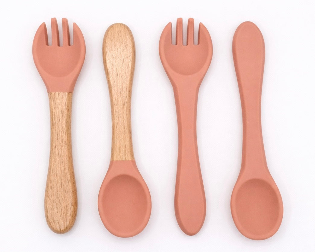 Silicone & Wood Cutlery