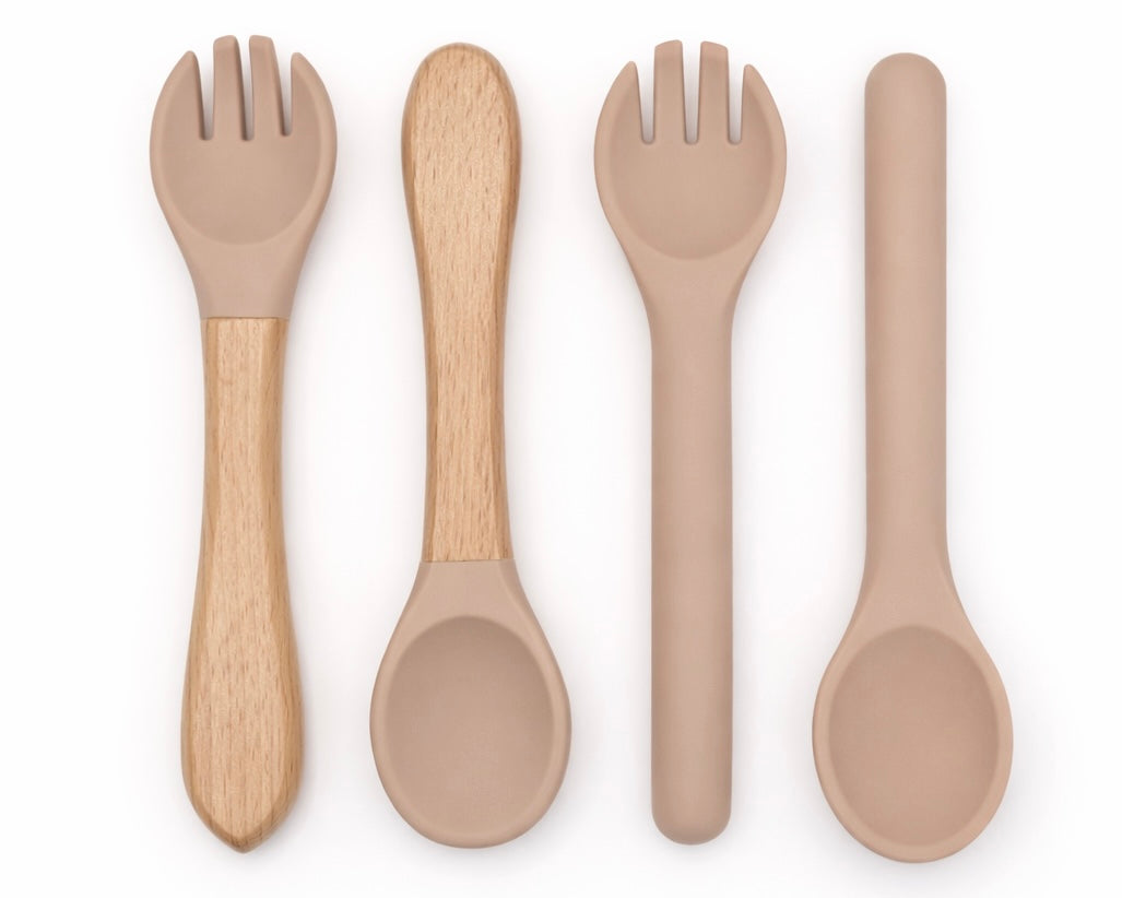 Silicone & Wood Cutlery