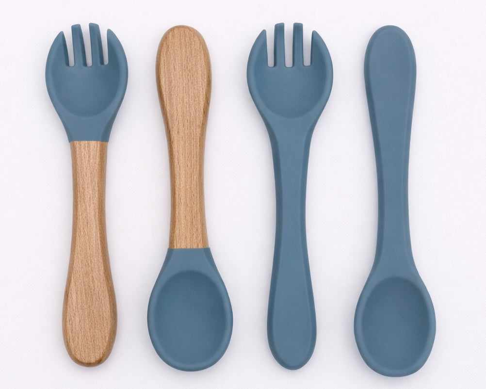 Silicone & Wood Cutlery