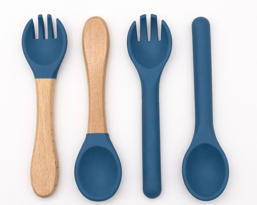 Silicone & Wood Cutlery
