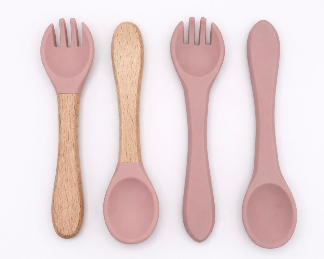 Silicone & Wood Cutlery