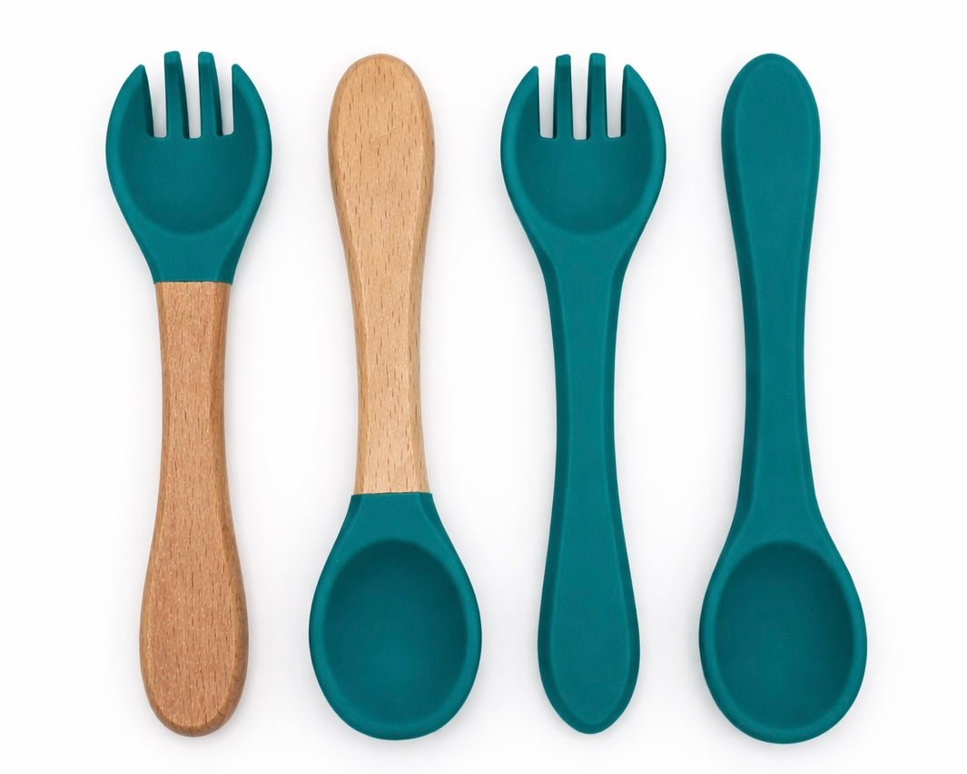 Silicone & Wood Cutlery
