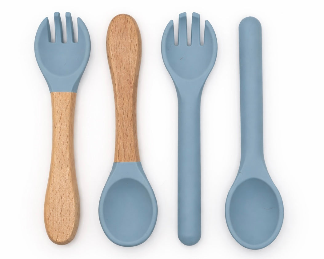 Silicone & Wood Cutlery